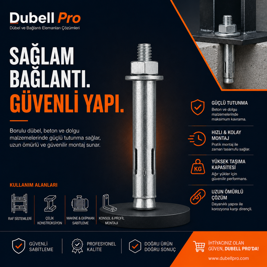 Borulu Dübel Modelleri ve Fiyatları | Dubell Pro