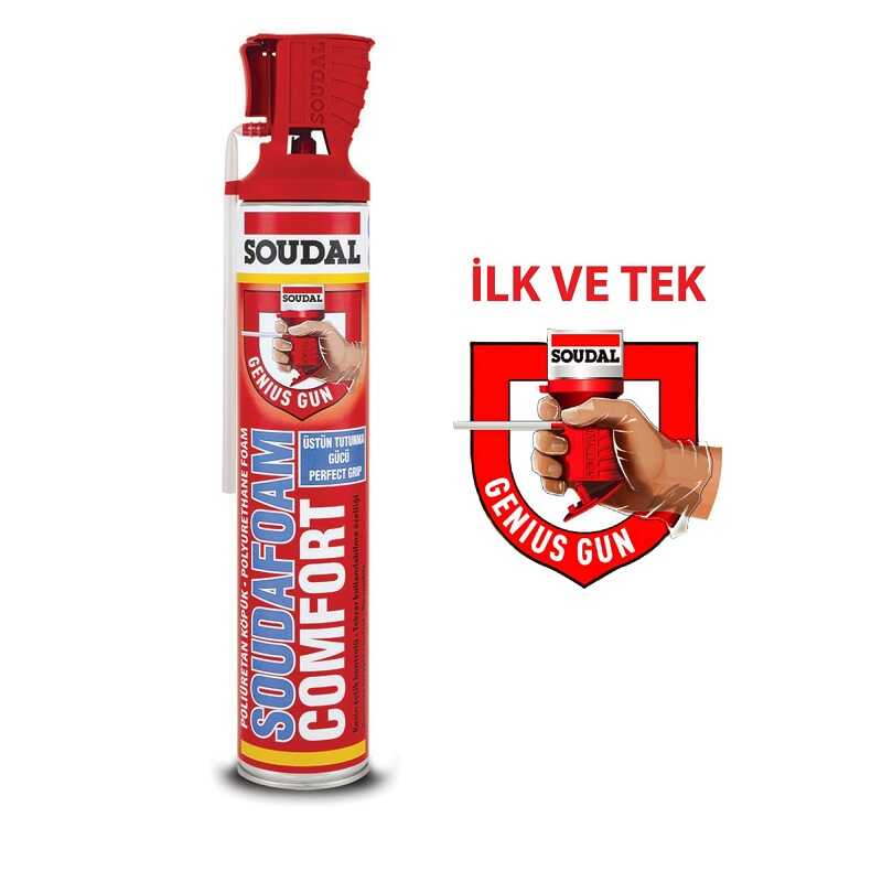 Soudal Comfort Poliüretan Köpük 750 ML (12 Adet)